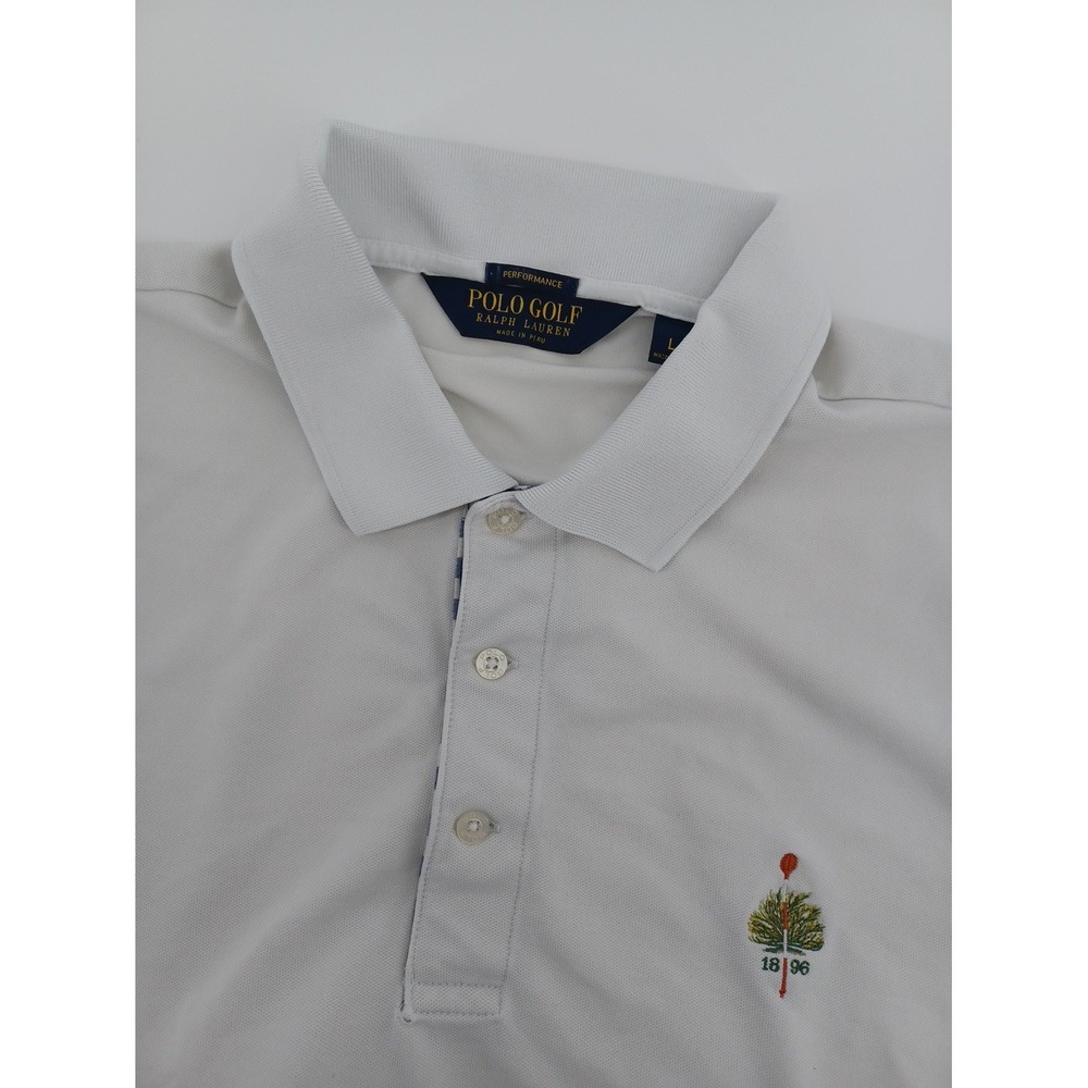 Ralph Lauren Polo Golf Mens Large Short Sleeve Performance Polo Merion Golf Club